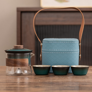 High-grade express cup a pot of three cups portable travel tea set suit portable outdoor enterprise company business gifts