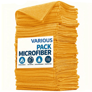 Cross-border absorbent microfiber cloth kitchen dishwashing cloth home cleaning scouring pad car cleaning cloth