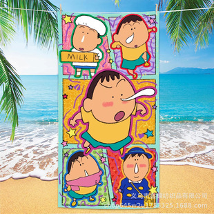 Cute New Microfiber Adult Bath Swimming Children Cartoon Bath Towel Travel Portable Beach Towel Towel