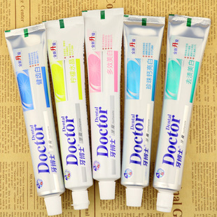 Зубная паста Dr. Tooth Lemon Crystal Свежее дыхание Желтое пятно Вкус белой мяты Отбеливание Домашняя комбинация