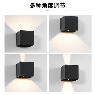 Cross-border wireless charging induction lamp wall lamp bedroom bedside corridor corridor aisle wiring-free magnetic induction wall lamp
