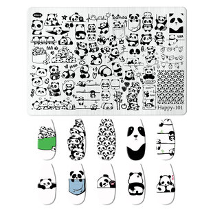 Frosted Steel Plate Nail Art Printing Steel Plate nailsplate Dragon Boat Festival Steel Plate New Stainless Steel Transfer Plate Printing