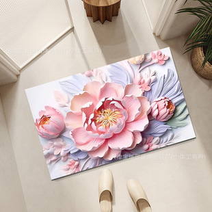 Cartoon Absorbent Diatom Mud Mat Household Non-slip Bathroom Door Mat Factory Daifa Wholesale Drain Mat Kitchen Mat