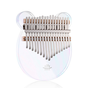 Forget Worry Thumb Piano Crystal Transparent 17-Tone Thumb Piano Kalimba 21-Tone Finger Piano Children Adult Portable Musical Instrument