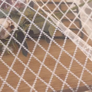 Жесткие руки ромбовидная сетка сетчатая пряжа кружева DIY свадебное платье одежда занавески фон декоративная ткань