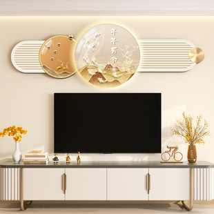Modern Light Luxury Living Room Decorative Painting TV Background Wall High-level Creative Wall Mural Combination