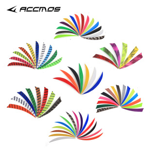 Bow and Arrow beauty hunting compound traditional arrow feather turkey feather 4 inch shield-shaped/water drop Turkey real feather
