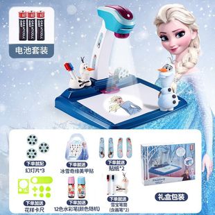 Проекция чертежная доска Стол для рисования Frozen Drozen Письменная доска для рисования детей машина для рисования граффити игрушка для девочек