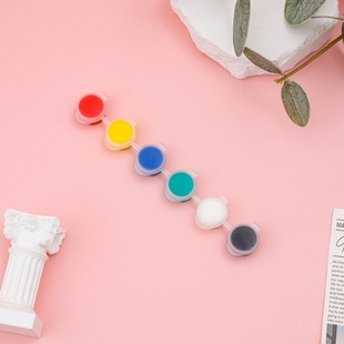 Cross-border Acrylic Pigment Strip Gypsum Doll Children's DIY Painting Graffiti 3 ml 12 Color 6 One-piece Painting Pigment