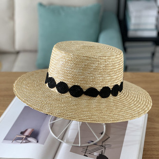 Hat Women's Summer Korean Style Fashionable Woven Straw Hat Sun Hat Small Fresh Beach Travel Holiday Sun Hat