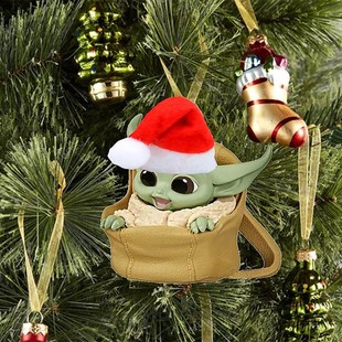 2023 Cross Border New Product Baby Yoda Santa Claus Christmas Decoration Pendant Christmas Tree Decorations Car Hangers