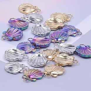 304 Stainless Steel Shell Hanging Accessories Simple Niche Accessories DIY Handmade Jewelry Bracelet Necklace Vacuum 18k
