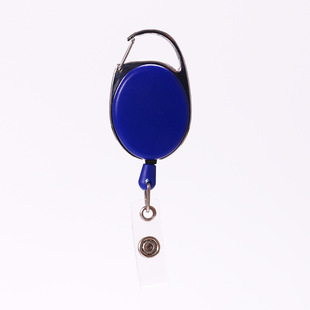 Dongguan manufacturers retractable oval easy pull buckle metal frame frosted easy pull badge badge certificate key chain