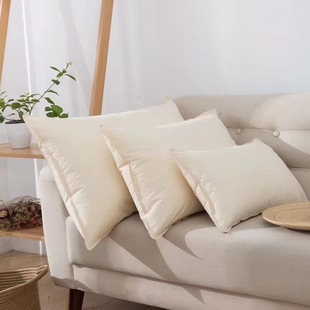 60s cotton washed cotton natural color cervical pillow baby available feather pillow core hotel non-dyed medium and low pillow