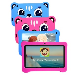 Новый детский планшет 7inch года, защита от падения, HD-экран для защиты глаз, 4+64 ГБ, силиконовый кожаный чехол для Android 13