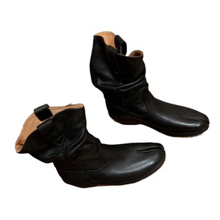 Bao Da Mi-Mi-Mu-Mu-Boots сложенные сапоги 2024 осень новая целая кожа внутри и снаружи европейские и американские сапоги подковы