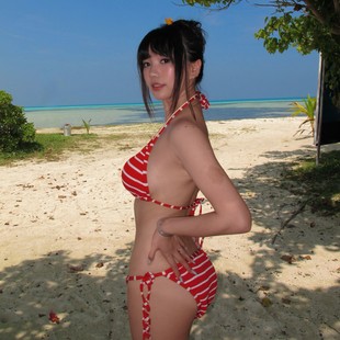 2025 New Bikini Swimwear Women's Simple Striped Neck Tube Top Sexy Pure Desire Simple Seaside Vacation Swimwear