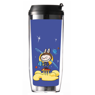 2025 New Labubu Labubu Suction Cup Portable Male and Female Student Water Cup