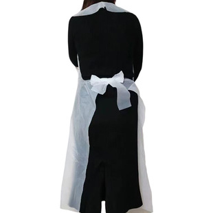 Disposable PE Large Apron Catering Separate Packaging Plastic PE Household Anti-Dirty Lobster Hot Pot Barbecue Anti-Oil Stain