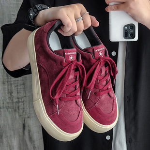 VASIBAEN niche design original board shoes men's 2024 New Maillard trendy all-match casual men's shoes