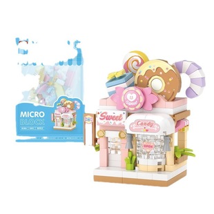 LOZ8601-04 Mengqu shop building blocks micro-particle bags assembled girls children's gifts ornaments wholesale toys