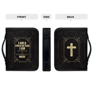 Amazon new leather PU bible pack sunflower god design printed hand storage bag prayer