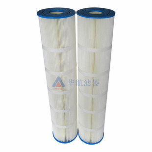 Factory supply plastic skeleton water filter 10-inch 20-inch big fat swimming pool multi-fold polyester folding swimming pool filter