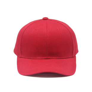 Solid color polyester wool green six-piece hard top baseball cap metal adjustable buckle plate cap wholesale all-match sun hat