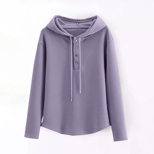 2024 early spring autumn new women's sweater women's short top explosion women's hooded long sleeve fashion