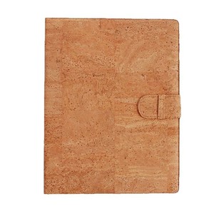 Exported to Europe and America A4 Cork Folder with Card Sticks Clip Bark Pattern PU Folder Log Color Folder