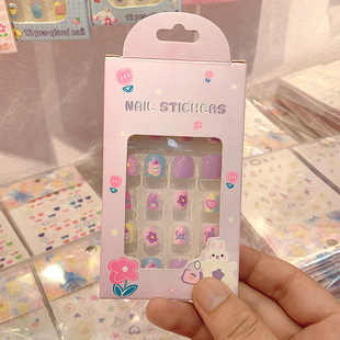 Sanrio Children's Nail Stickers Girls Cute Fun Nail Stickers Student Nail Stickers Sweet Nail Stickers Children Wear Nail Stickers