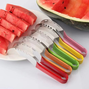 Cut Watermelon Artifact Stainless Steel Watermelon Meat Packer Watermelon Slice Tool Eating Watermelon Artifact Stainless Steel Watermelon Spoon