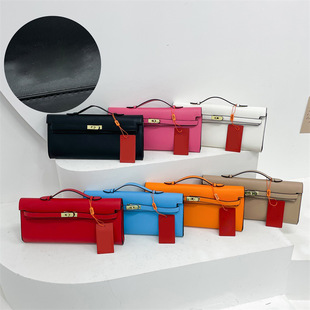 Fashion Clutch Bag Women's 2023 New Style Simple Western Style Portable Shoulder Bag Fashionable All-match Shoulder Bag