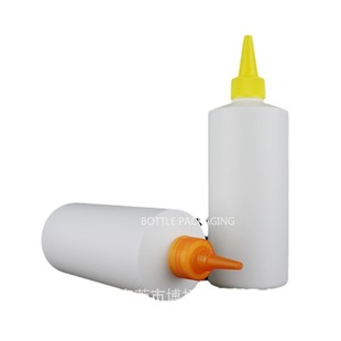 Factory Customized 300ml Lotion Water-Like Liquid Chemical Product Packaging Bottle Slanted Shoulder White Hdpe Plastic Bottle