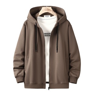 Plus Velvet Autumn Winter New Men's Open Body Hooded Sweatshirt Trousers Long Sleeve Sweatshirt Men Plus Size Loose 180kg Wear