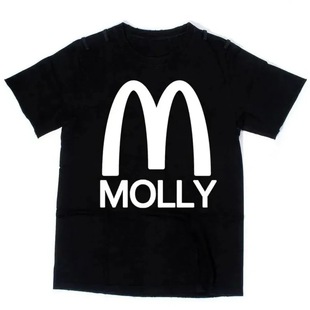 2024 Women T Shirt Hip Hop Punk Goth Tshirt Letter M Print H