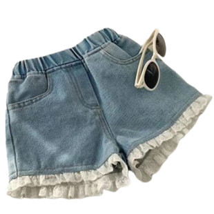 Factory wholesale children's denim shorts big children's baby pants wholesale real pocket girls shorts a generation of hair