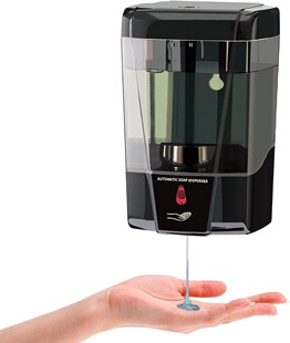 Supply cross-border automatic induction 700ML black mobile phone washing gel spray disinfectant machine wall-mounted soap dispenser