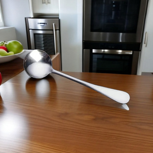 316L stainless steel silver ingot spoon for infants and young children, baby eating, eating, drinking porridge and supplementary food