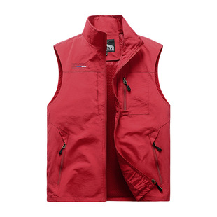 Young and Middle-aged Men's Outdoor Tooling Fishing Vest Summer Breathable Multi-pocket Tooling Photography Suit Director's Vest Men