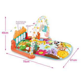 Infant Fitness Rack Pedal Piano Music Newborn Climbing Mat Early Education Baby Toddler Bed Bell Pedal Toy