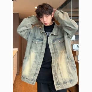 Denim Jacket Men's Spring and Autumn Korean Style Fashionable Brand Jacket Men's Casual All-match Autumn Teenagers and Students Top Clothes