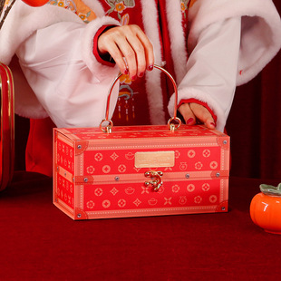 2025 Ready-Made New Mid-Autumn Festival Gift Box Hand-Held High-End Mooncake Gift Box Packaging Box Empty Box Customization