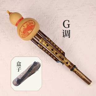 Students Beginner to Zizhu Hulusi C, B, D, G, F, Ethnic Musical Instruments Playing Yunnan Hulusi