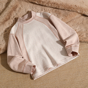 Girls' Base Shirt Spring and Autumn Children's Long-sleeved T-shirt Boys' High Collar Inner Top Category A Baby's Autumn Clothes Pure Cotton