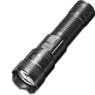 Cross-border outdoor patrol spotlight long-range strong light flashlight portable charging small pull telescopic wholesale floodlight P50