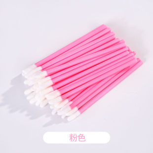 Disposable lip brush stick flocking lipstick brush female lipstick color glaze concealer portable makeup artist special eyelash cleaning stick
