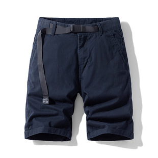 Summer New American Style Trendy Brand Workwear Functional Shorts Loose Casual Simple Solid Color Daily Comfortable Sports Shorts