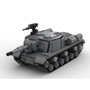 MOC Military Второй мировой войны ISU-152 модель танка с тяжелым штурмовым орудием, совместимая с собранной Lego игрушкой из отечественных строительных блоков