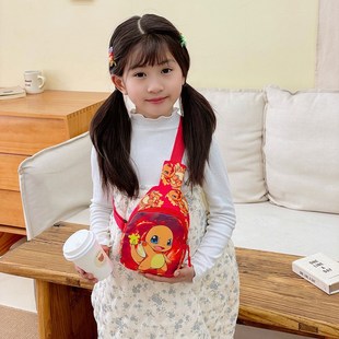 2025 Cross-border New Children's Cartoon Chest Bag Waist Bag All-match Crossbody Bag Travel Lightweight Change Storage Bag Foreign Trade